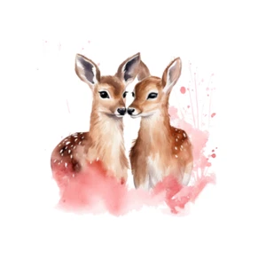 Cute animal deer love stickers envelope seals labels tags - Picture 1 of 2