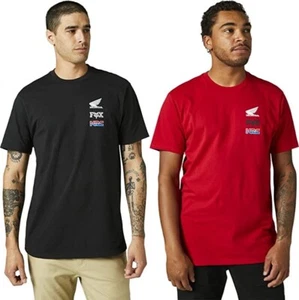 CAMISETA PREMIUM Fox Racing Honda Mangas Cortas Crew MX ATV DIRTBIKE - Imagen 1 de 13
