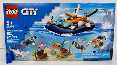 LEGO (60377) City: Explorer Diving Boat New Sealed Retired Ocean Beach Swimming - Image 1 of 4