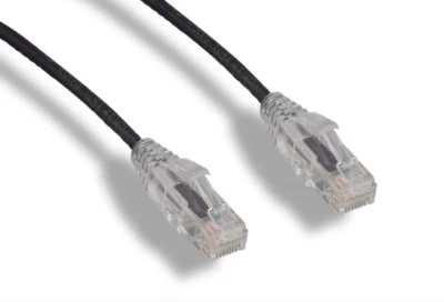 Slim Cat6 UTP Patch Cord Cable 3.6mm OD 1ft 2ft 3ft 5ft 7ft 10ft lote de 1, 5,10 - Imagem 1 de 4