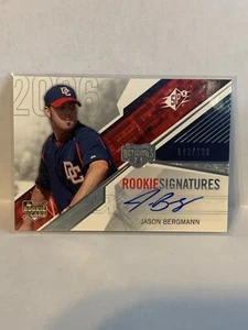 2006 SPx #106 Jason Bergmann AU/999 RC - AUTOGRAPH AUTO ROOKIE CARD - Picture 1 of 1