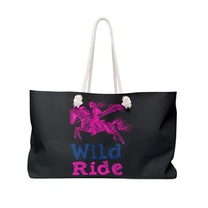 Wild Ride Weekender Bag Tote Bag Horse Lover Horse Rider Wild Spirit Freedom - Picture 1 of 5