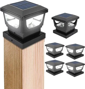 Tappo per palo solare luci per palo recinzione luci per vialetto 3x3'' 4x4'' pali cortile - Foto 1 di 21