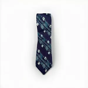 Robert Graham Tie 100% Silk Blue Orange - Picture 1 of 6