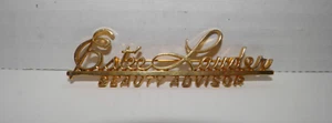 Estee Lauder Beauty Advisor Pin Department Store Promo Beauty Counter SIGNED - Picture 1 of 6