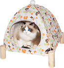 Babyezz Dog/Cat Tent Bed,Pet Teepee House,Cat Hammock Bed,Removable Portable Ind
