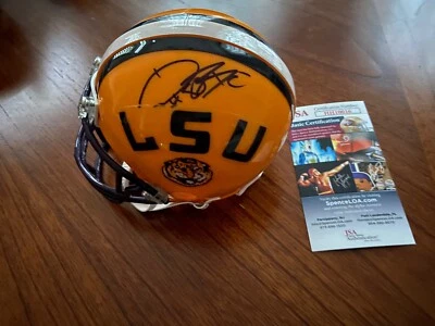 Dwayne Bowe Signed LSU Mini Helmet- NCAA- JSA AUTHENTICATED- LSU Tigers- COA - Image 1 of 2