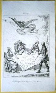 Impresión 1840 PRIMERA PARTICIÓN DE POLONIA (EL DUODÉCIMO PASTEL), después de Moureau, #43 - Imagen 1 de 1