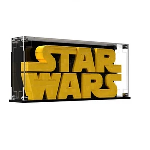 BRICK IN IT Display Case For LEGO® Star Wars Brick-Built Star Wars™ Logo 75407 - Picture 1 of 4