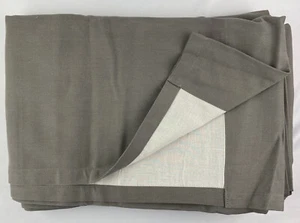 Restoration Hardware Drapes Brushed Cotton Twill Rod Pocket  100 x 84, Fog, Pair - Picture 1 of 8