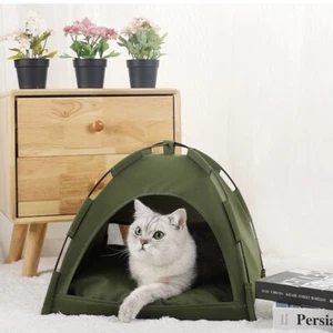 Tienda Plegable Camping Mascota para Gatos Cachorro Cama Interior Gato Nido Perro Cueva Estilo Casa - Imagen 1 de 18