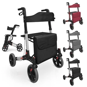Jago® Deambulatore Pieghevole 4 Ruote Rollator Carrello Anziani Disabili Walker - Foto 1 di 48