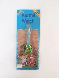 Vintage 1987 Baby Kermit The Frog Digital Watch Henson Productions Muppet Babies - Picture 1 of 8