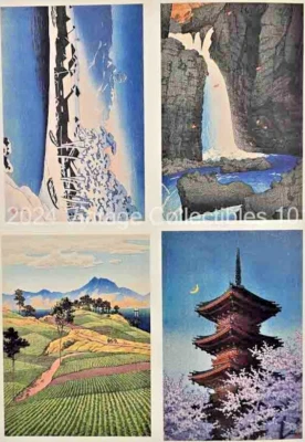 Kawase Hasui Japanese Woodcut Tea House Museum of Fine Arts Boston Postcard Book - Image 1 of 4