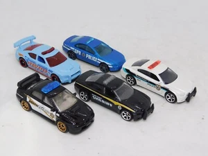 MATCHBOX MBX POLICE DODGE CHARGER DRIFT FUSION IMPREZA HIGHWAY PATROL LOT 5 - Picture 1 of 4