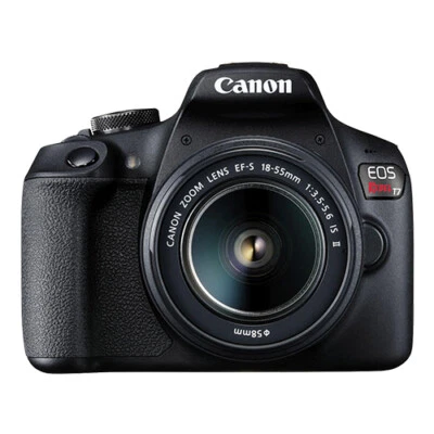 Canon EOS Rebel T7 24.1MP DSLR Camera with EF-S 18-55mm f/3.5-5.6 IS II Lens - Image 1 of 4