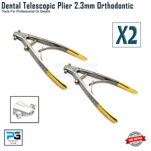 Orthodontic Telescopic 2.3mm Crown Bridge Remover & Holder Forceps Pliers CE X2 - Picture 1 of 8