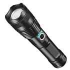 High Power P50 LED Flashlight Zoomable 5 Lighting Modes Waterproof  Emergency Ca
