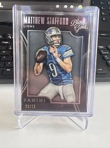 2015 Panini Black Gold SSP#’d 20/25 Matthew Stafford #32 Lions Rams - Picture 1 of 2