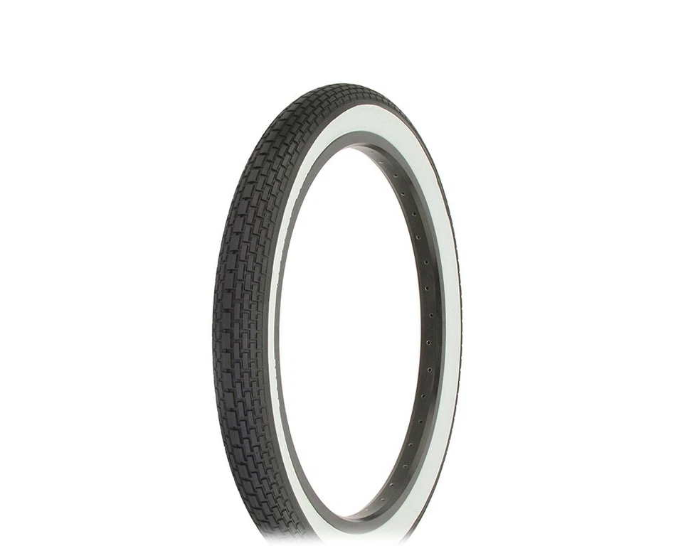 TIRE 20 X 2.125 BLACK/white SIDE WALL BICYLE BIKE TIRE BMX BIKE STANDARD 20' - Image 1 of 1