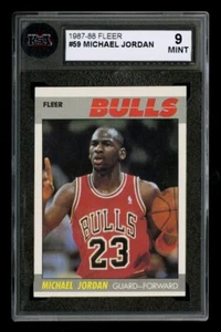 1987 FLEER #59 MICHAEL JORDAN KSA 9 CENTRADO FUERTE GAMA ALTA HQ TARJETA DE SEGUNDO AÑO - Imagen 1 de 2