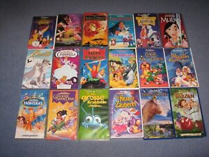 Disney Filme VHS Video Kassetten Sammlung Konvolut 18 Stück