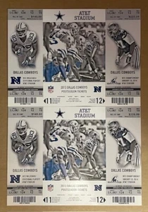 2013 NFL - DALLAS COWBOYS - Post Season Playoff Tickets - Games Never Played - Bild 1 von 2