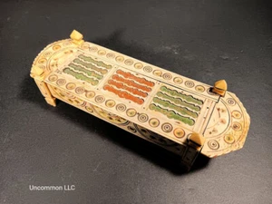 Napoleonic Wars (1803-1815) Prisoner-of-War Bone Games Box with Dominoes - Picture 1 of 6