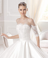 ABITO DA SPOSA BIANCO SETA NUOVO taglia 44 LAURA LIPPOLIS SPOSE | eBay