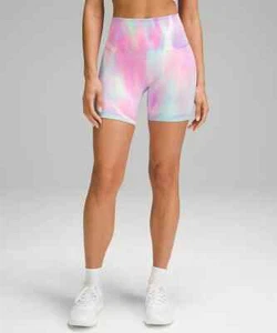 Lululemon Wunder Train Short ~ 6" ~ Psychedelic Wash Multi ~ Regenbogen ~ 2 4 6 8 10 12 ~ Neu mit Etikett - Bild 1 von 6