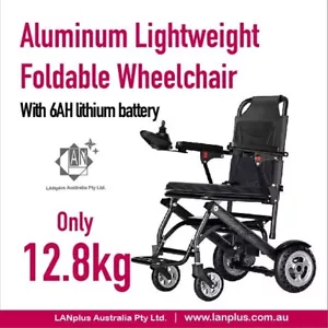 Ultralight 12.8kg Electric Aluminum Lightweight Foldable Wheelchair easy t carry - Picture 1 of 7
