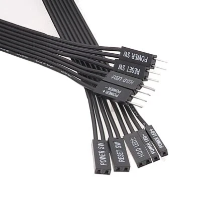 Motherboard HDD LED Reset Power SW Cable Start Switch Dupont MF I/O Jumper Cable - Image 1 of 2