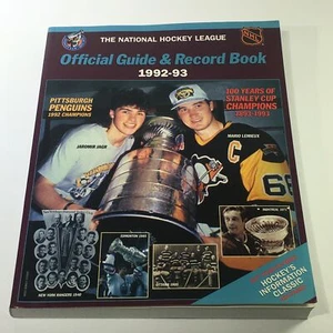 VTG NHL Official Guide & Record Book 1992-1993 Jaromir Jagr / Mario Lemieux - Picture 1 of 5