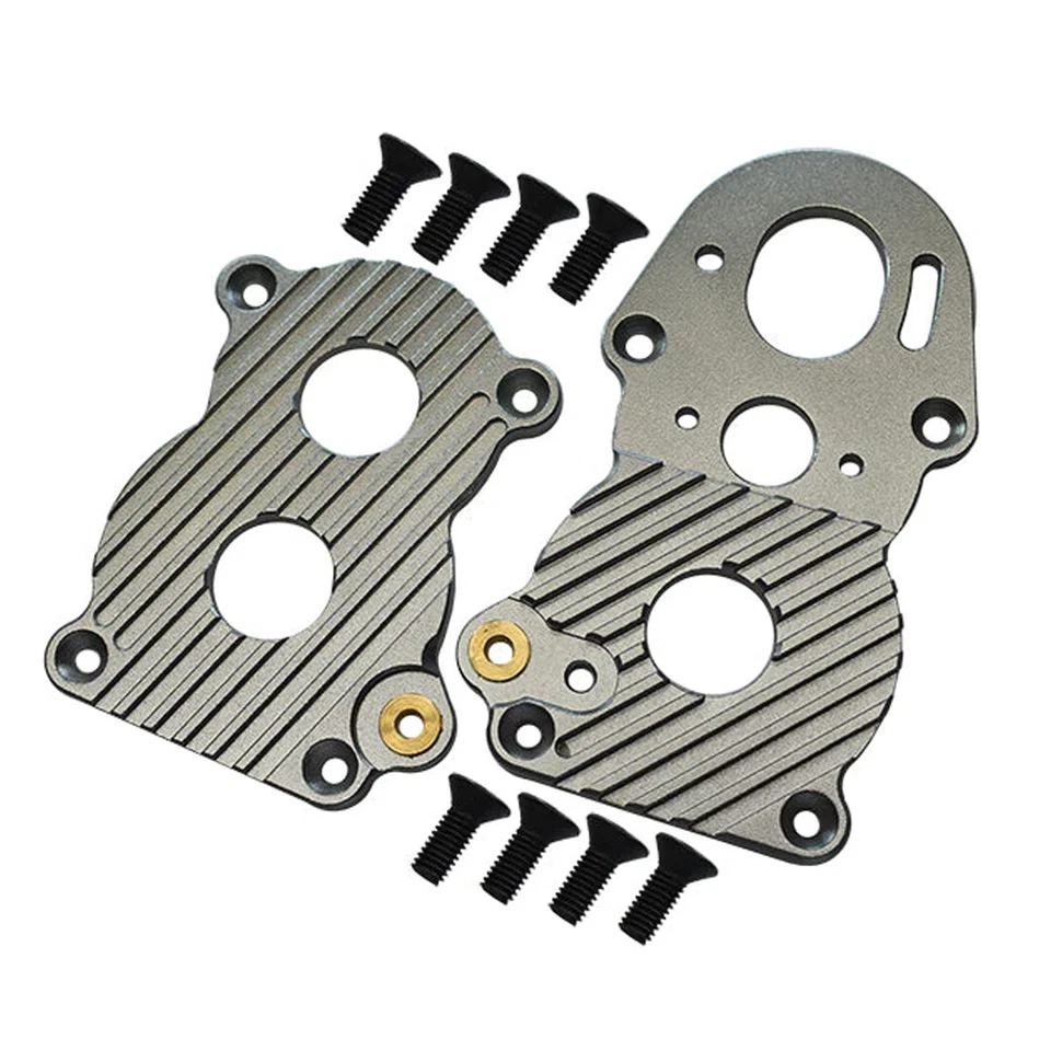 GPM Aluminum Gear Box Heatsink Plate Grey for 1/14 Tamiya Truck Scania R620 - Image 1 of 1