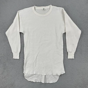 Vintage Hanes 80s Adult Size XL Long Sleeve Thermal Waffle Knit Shirt Base Layer - Picture 1 of 15
