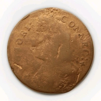 1787 Connecticut Colonial Copper Damaged - Image 1 of 4