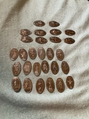 LOT OF (28) DISNEY WORLD 50th ANN. PRESSED PENNY ALL DIFFERENT STAR WARS WOODY  - Image 1 of 4