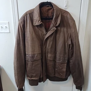 Vintage U2 Wear Me Out Brown Bomber Jacket Size XXL - Picture 1 of 10