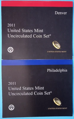 2011 P&D United States Mint Uncirculated 28 Coin Set OG Packaging - Image 1 of 4