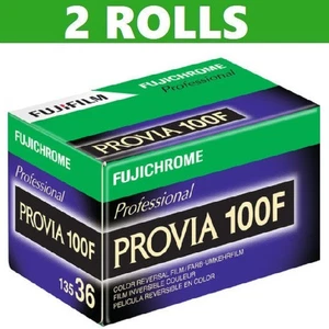(EXP: 2027) 2x FUJI Fujifilm Fujichrome Provia 100F 35mm 135 Color Reversal Film - Picture 1 of 6
