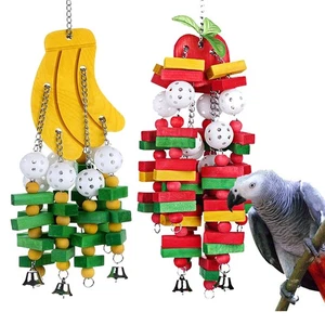 Large Bird Parrot Toys for Cockatoos African Grey Macaws and Amazon Parrots u - Picture 1 of 19
