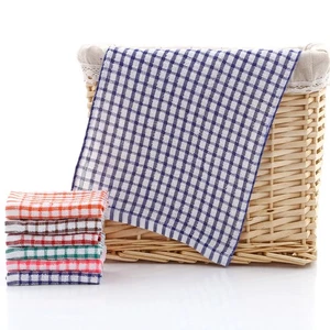 Toalla a cuadros jacquard de algodón absorbente de cocina 6 piezas - Imagen 1 de 10