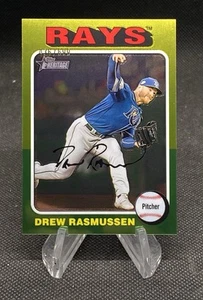 2024 Topps Heritage High Number Drew Rasmussen CHROME /699 #340 TAMPA BAY RAYS - Picture 1 of 1