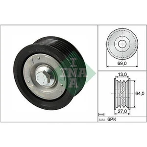 INA 532 0477 10 UMLENK-/FÜHRUNGSSCHEIBE KEILRIPPENRIEMEN FÜR CITROËN FIAT FORD FÜR - Bild 1 von 3