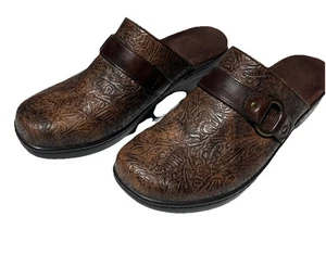 Wear Ever Brenen Damengröße 8,5 M braune gepolsterte Designer-Clog-Slipper - Bild 1 von 9