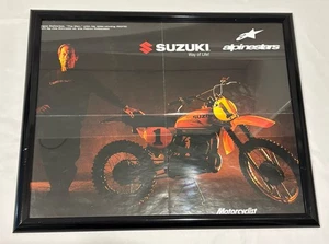 Vintage Suzuki Roger DeCoster Motorrad Magazin Poster Druck Werbung Anzeige - Bild 1 von 12