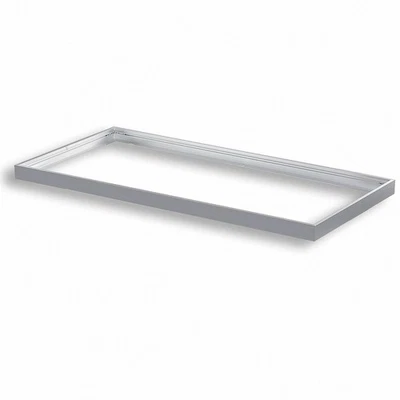 4er Telaio Parete 120x60cm – Grigio-Argento Aufbau-Rahmen Di Puro Alluminio per - Immagine 1 di 4