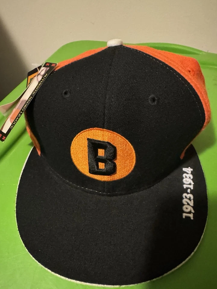 Gorra de Liga Negra Ajustada Baltimore Medias Negras De Colección Béisbol Lana 7 3/4 MLB Foto 1 de 4