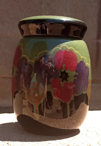 Gouda Holland Jar w/Lid~Lovely Piece~4.75" T x 3" W - Picture 1 of 4