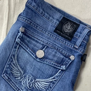 Pantalones de mezclilla Rock & Republic Bootcut Wm talla 29 azul lavado medio Y2K se adapta a 31x31 - Imagen 1 de 20